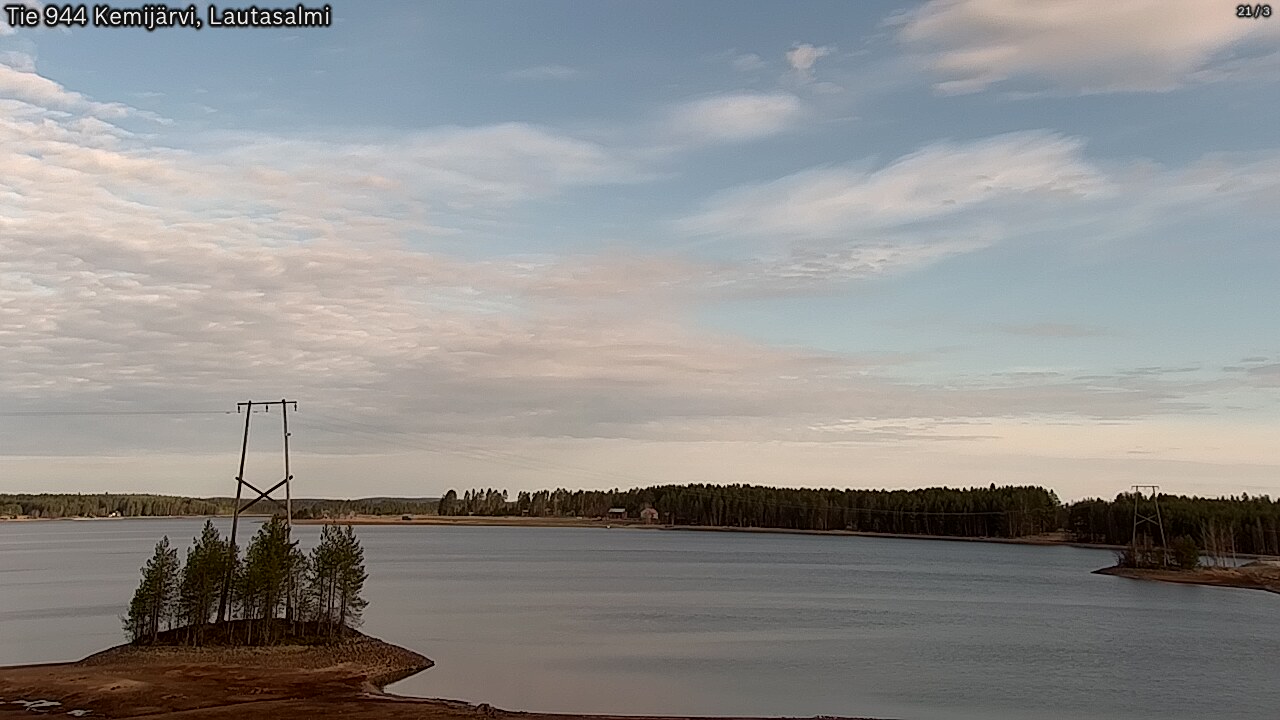 Weather Camera Image Road 944 Kemijärvi, Lautasalmi, Kemijärvi, Lappi