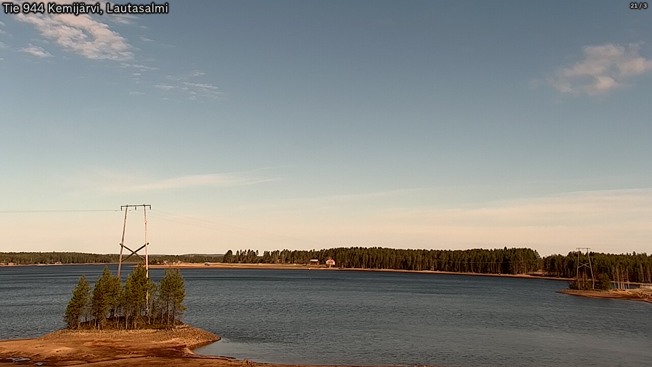 Weather Camera Image Road 944 Kemijärvi, Lautasalmi, Kemijärvi, Lappi