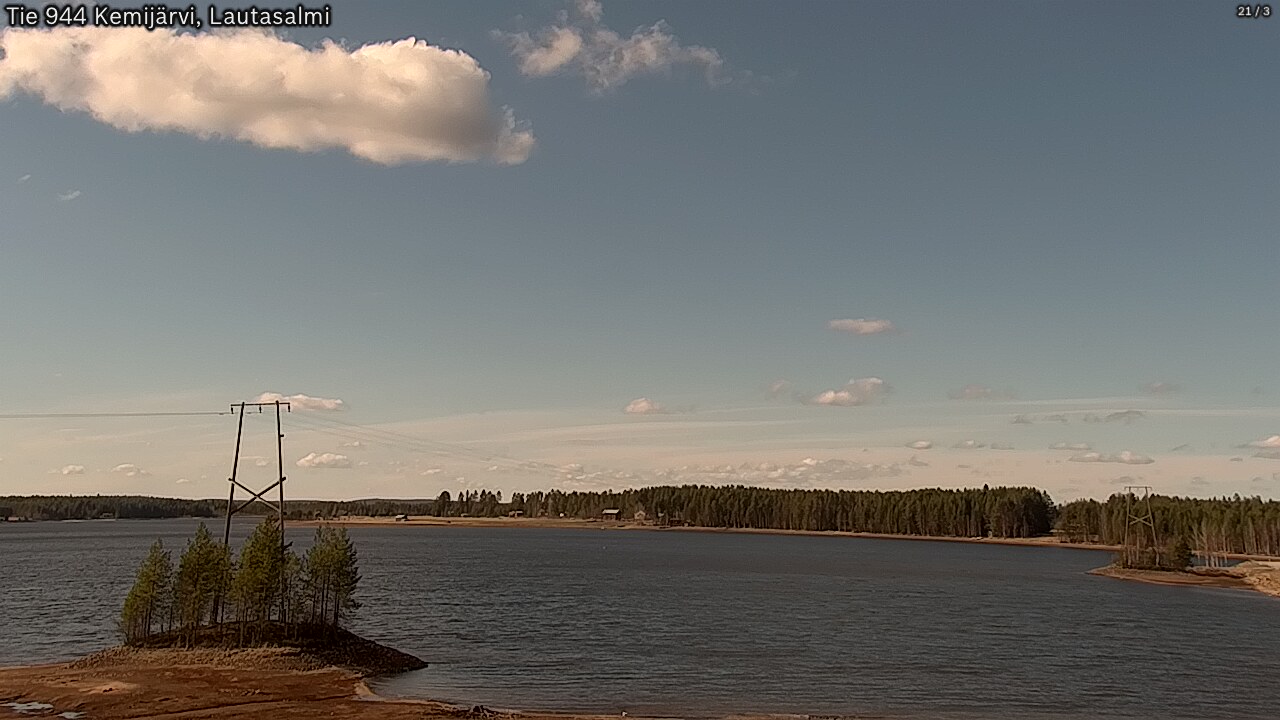 Weather Camera Image Road 944 Kemijärvi, Lautasalmi, Kemijärvi, Lappi
