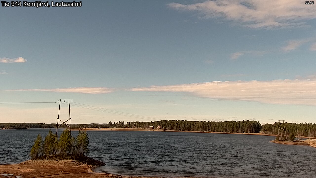 Weather Camera Image Road 944 Kemijärvi, Lautasalmi, Kemijärvi, Lappi