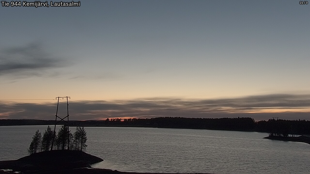 Weather Camera Image Road 944 Kemijärvi, Lautasalmi, Kemijärvi, Lappi