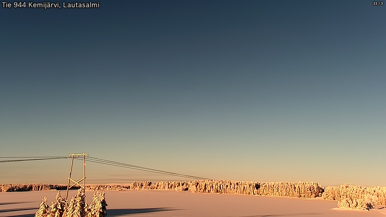 Weather Camera Image Road 944 Kemijärvi, Lautasalmi, Kemijärvi, Lappi