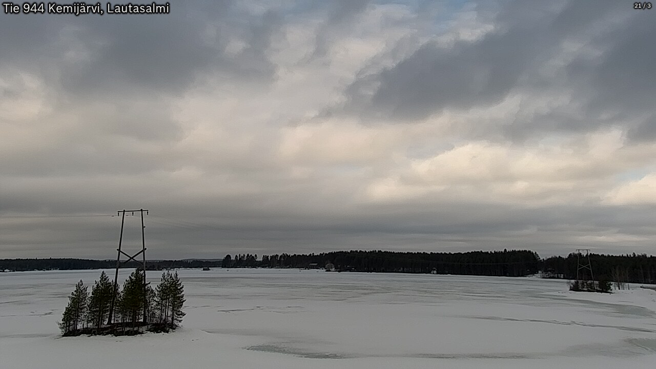 Weather Camera Image Väg 944 Kemijärvi, Lautasalmi, Kemijärvi, Lappi