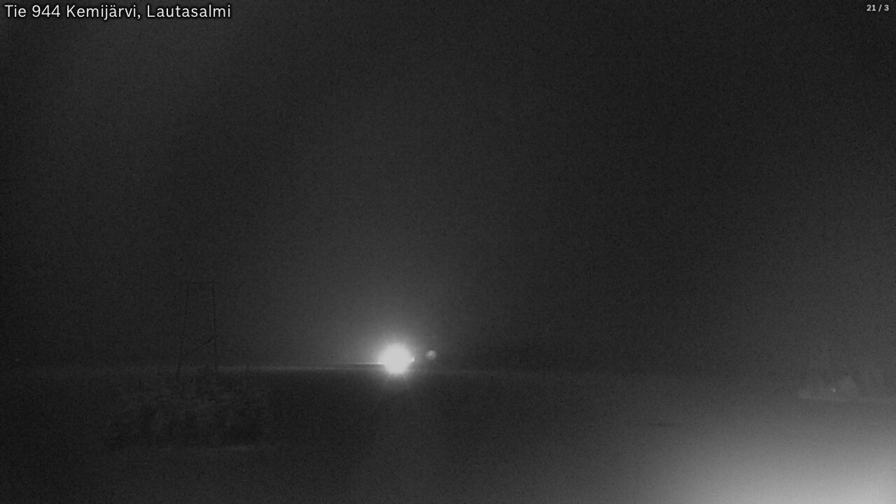 Weather Camera Image Väg 944 Kemijärvi, Lautasalmi, Kemijärvi, Lappi