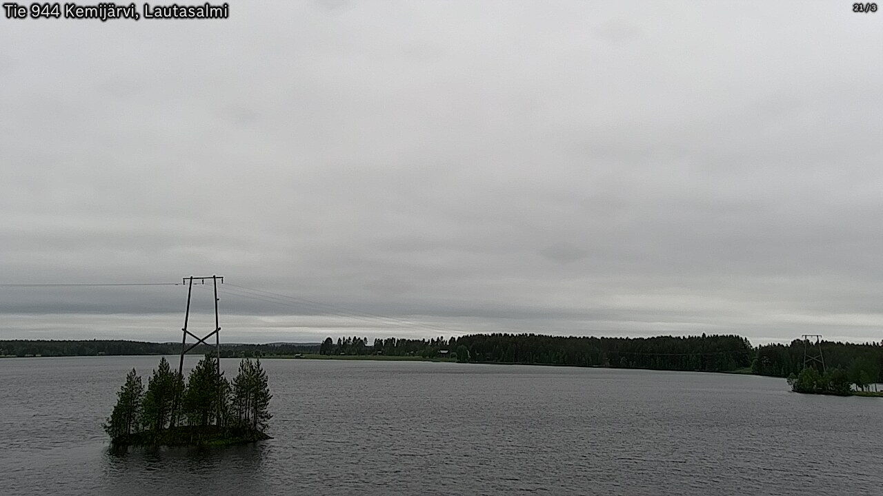 Weather Camera Image Väg 944 Kemijärvi, Lautasalmi, Kemijärvi, Lappi