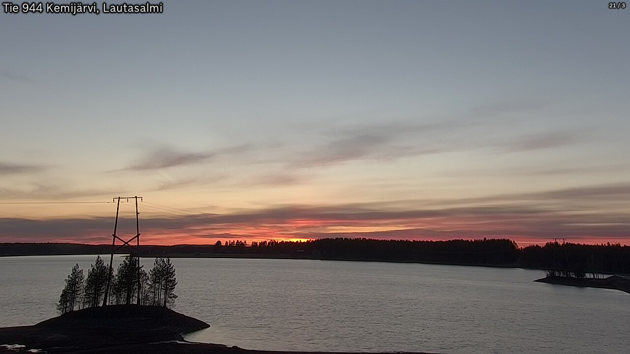 Weather Camera Image Road 944 Kemijärvi, Lautasalmi, Kemijärvi, Lappi