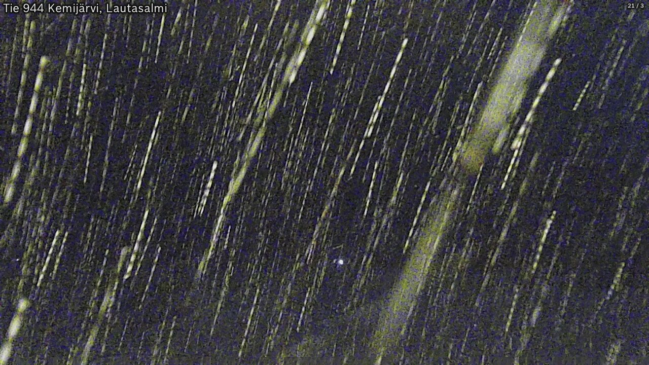 Weather Camera Image Väg 944 Kemijärvi, Lautasalmi, Kemijärvi, Lappi