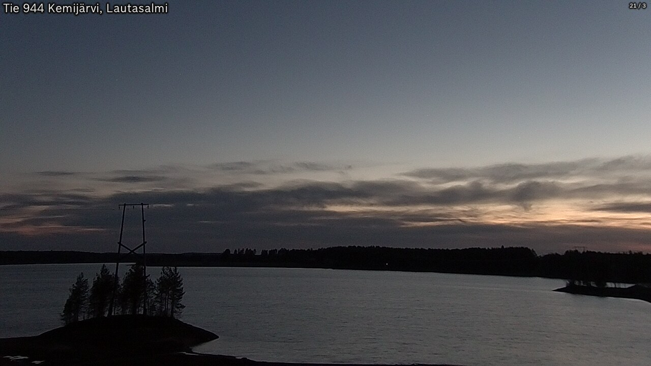 Weather Camera Image Road 944 Kemijärvi, Lautasalmi, Kemijärvi, Lappi