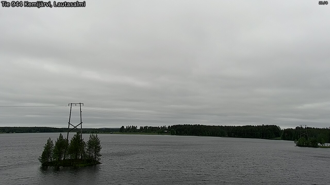 Weather Camera Image Väg 944 Kemijärvi, Lautasalmi, Kemijärvi, Lappi