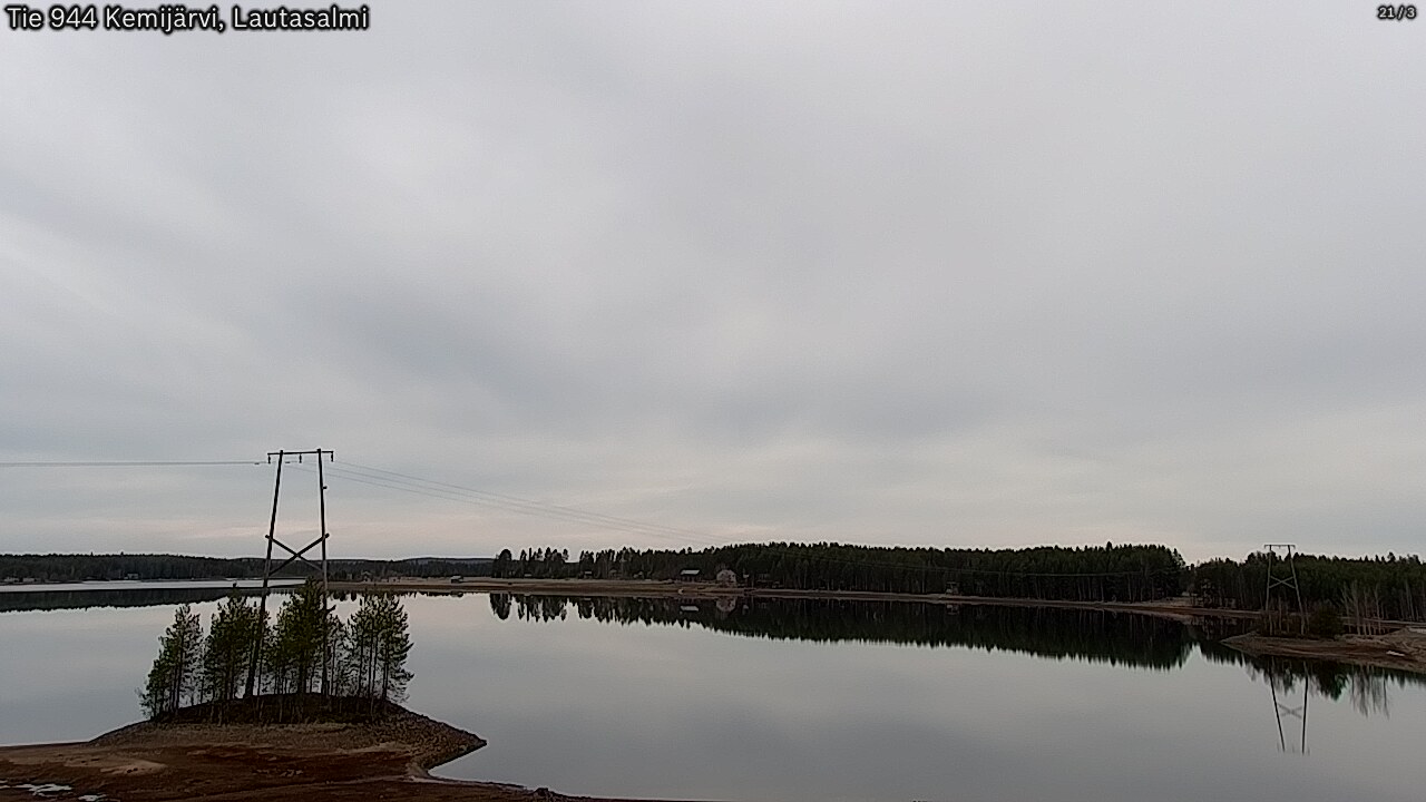 Weather Camera Image Road 944 Kemijärvi, Lautasalmi, Kemijärvi, Lappi
