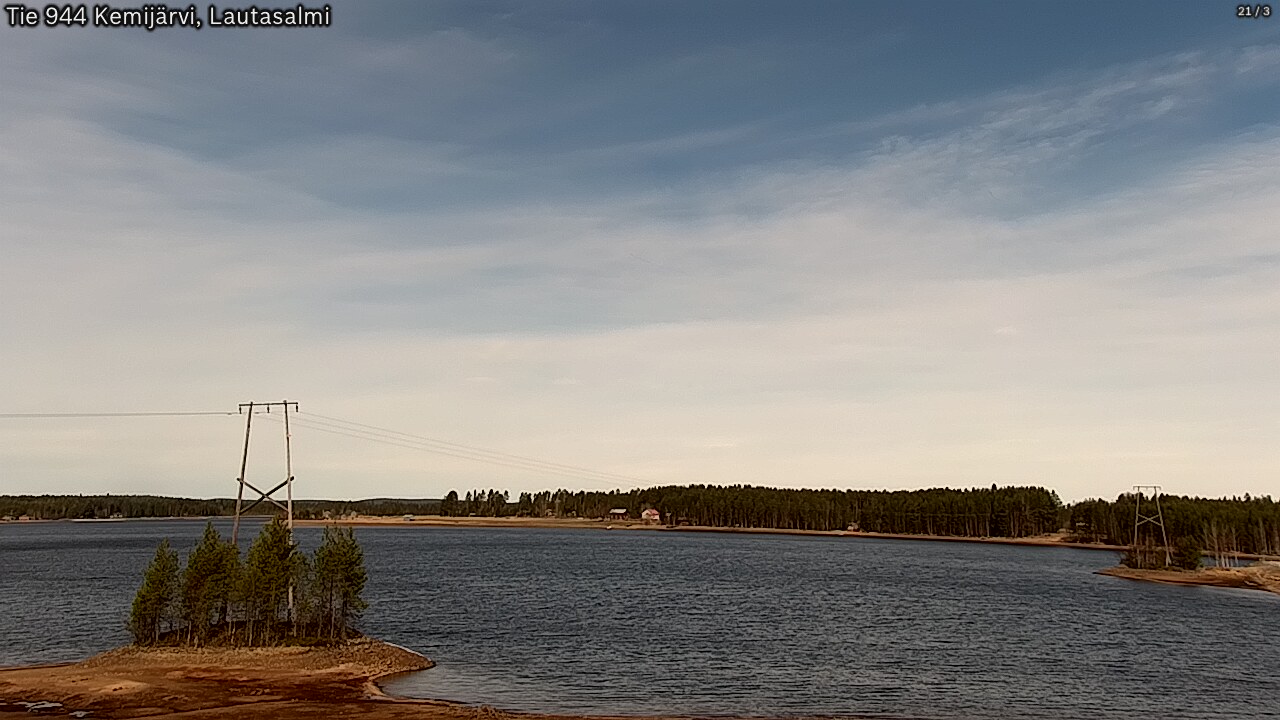 Weather Camera Image Road 944 Kemijärvi, Lautasalmi, Kemijärvi, Lappi