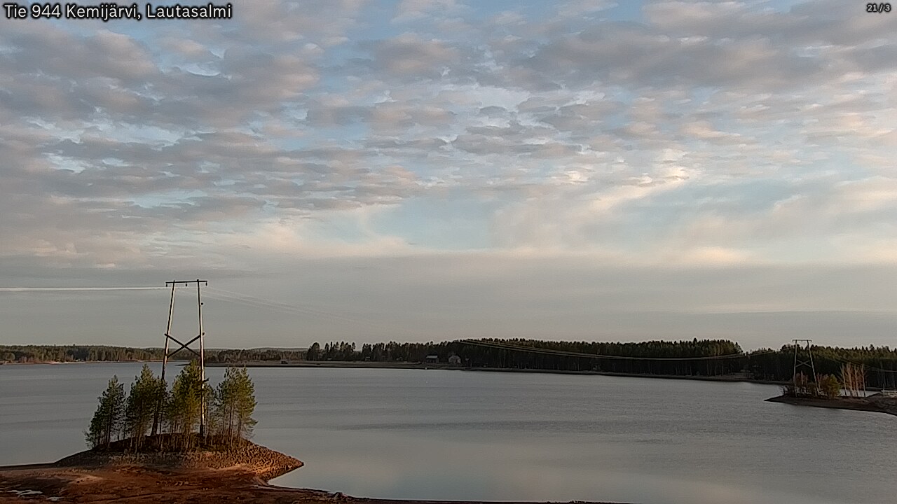 Weather Camera Image Road 944 Kemijärvi, Lautasalmi, Kemijärvi, Lappi
