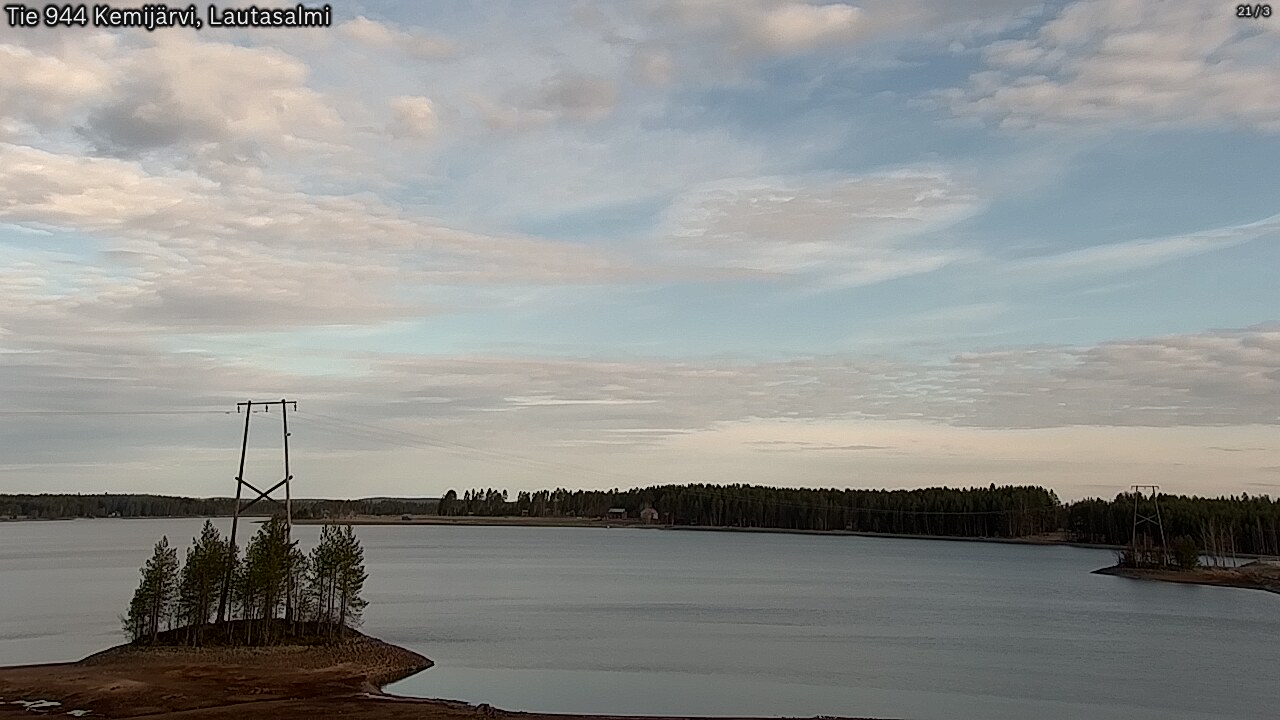 Weather Camera Image Road 944 Kemijärvi, Lautasalmi, Kemijärvi, Lappi