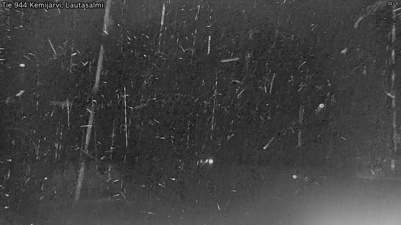 Weather Camera Image Väg 944 Kemijärvi, Lautasalmi, Kemijärvi, Lappi