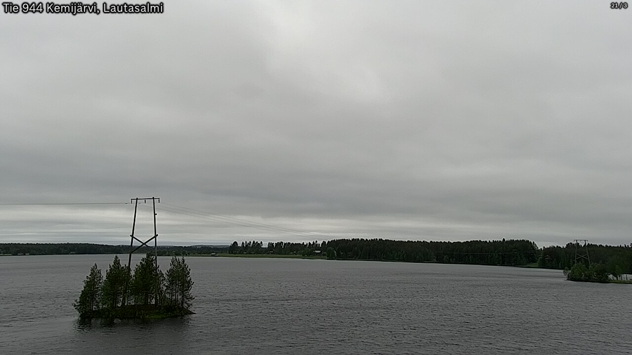 Weather Camera Image Väg 944 Kemijärvi, Lautasalmi, Kemijärvi, Lappi