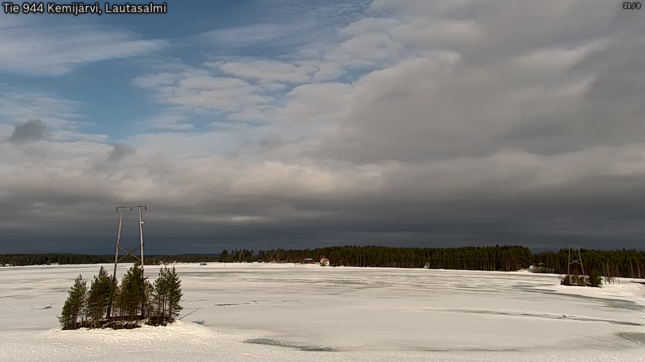 Weather Camera Image Road 944 Kemijärvi, Lautasalmi, Kemijärvi, Lappi