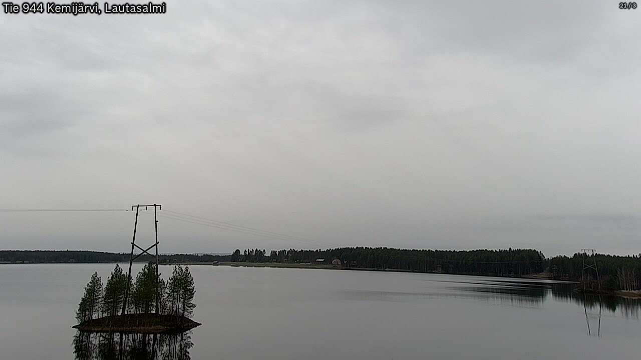 Weather Camera Image Road 944 Kemijärvi, Lautasalmi, Kemijärvi, Lappi