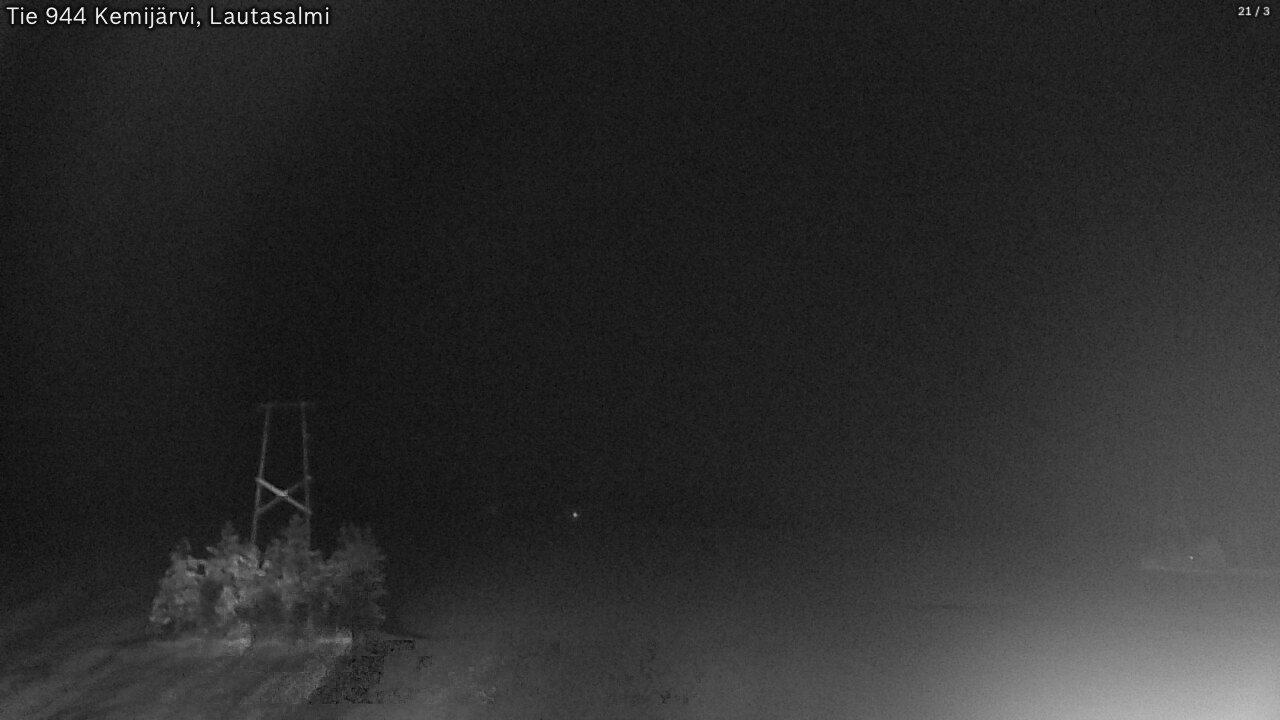 Weather Camera Image Väg 944 Kemijärvi, Lautasalmi, Kemijärvi, Lappi