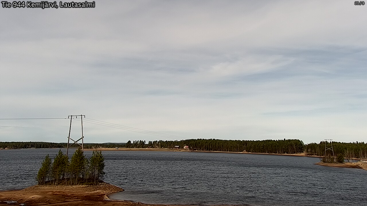Weather Camera Image Road 944 Kemijärvi, Lautasalmi, Kemijärvi, Lappi