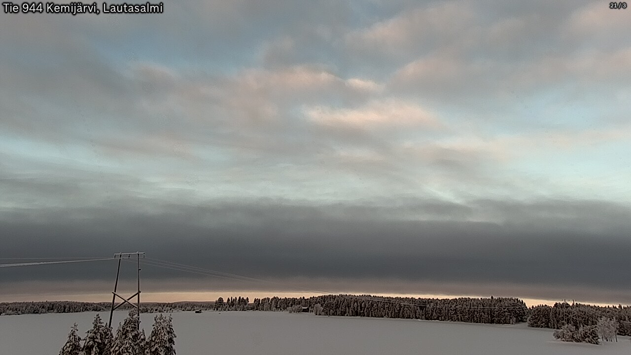 Kelikamerat Kuva Tie 944 Kemijärvi, Lautasalmi, Kemijärvi, Lappi