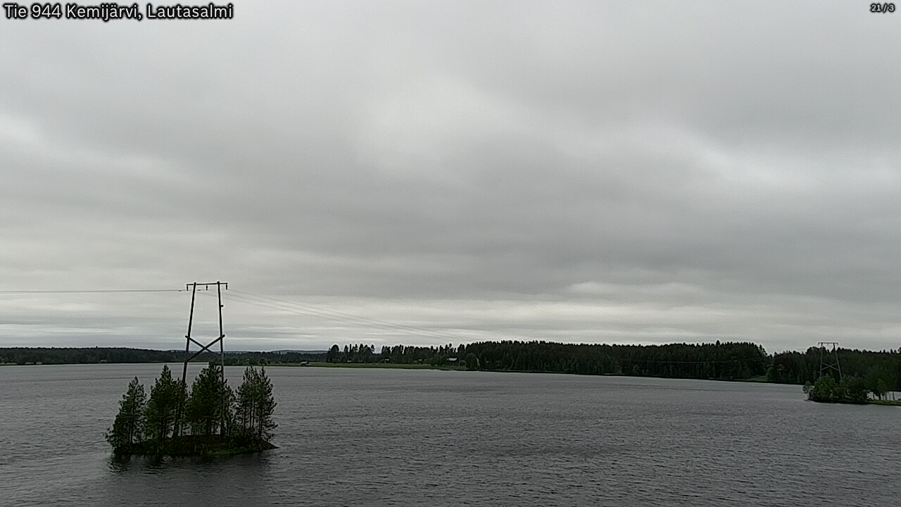 Weather Camera Image Väg 944 Kemijärvi, Lautasalmi, Kemijärvi, Lappi