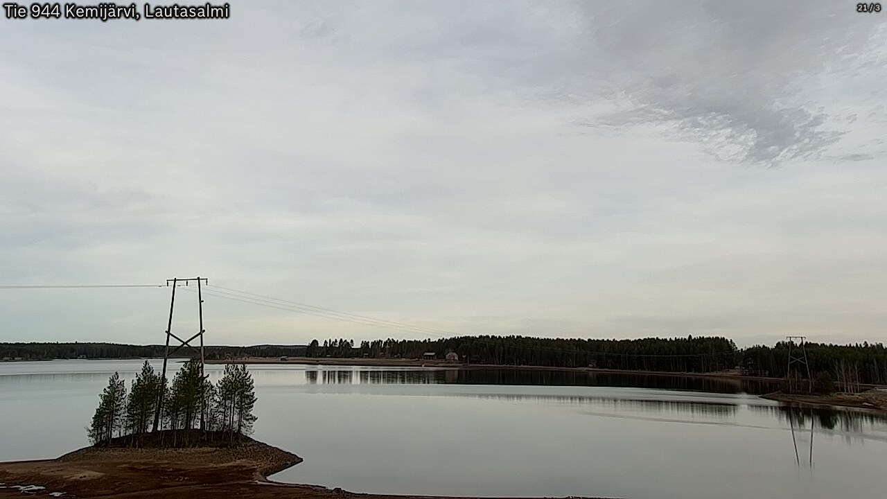 Weather Camera Image Road 944 Kemijärvi, Lautasalmi, Kemijärvi, Lappi