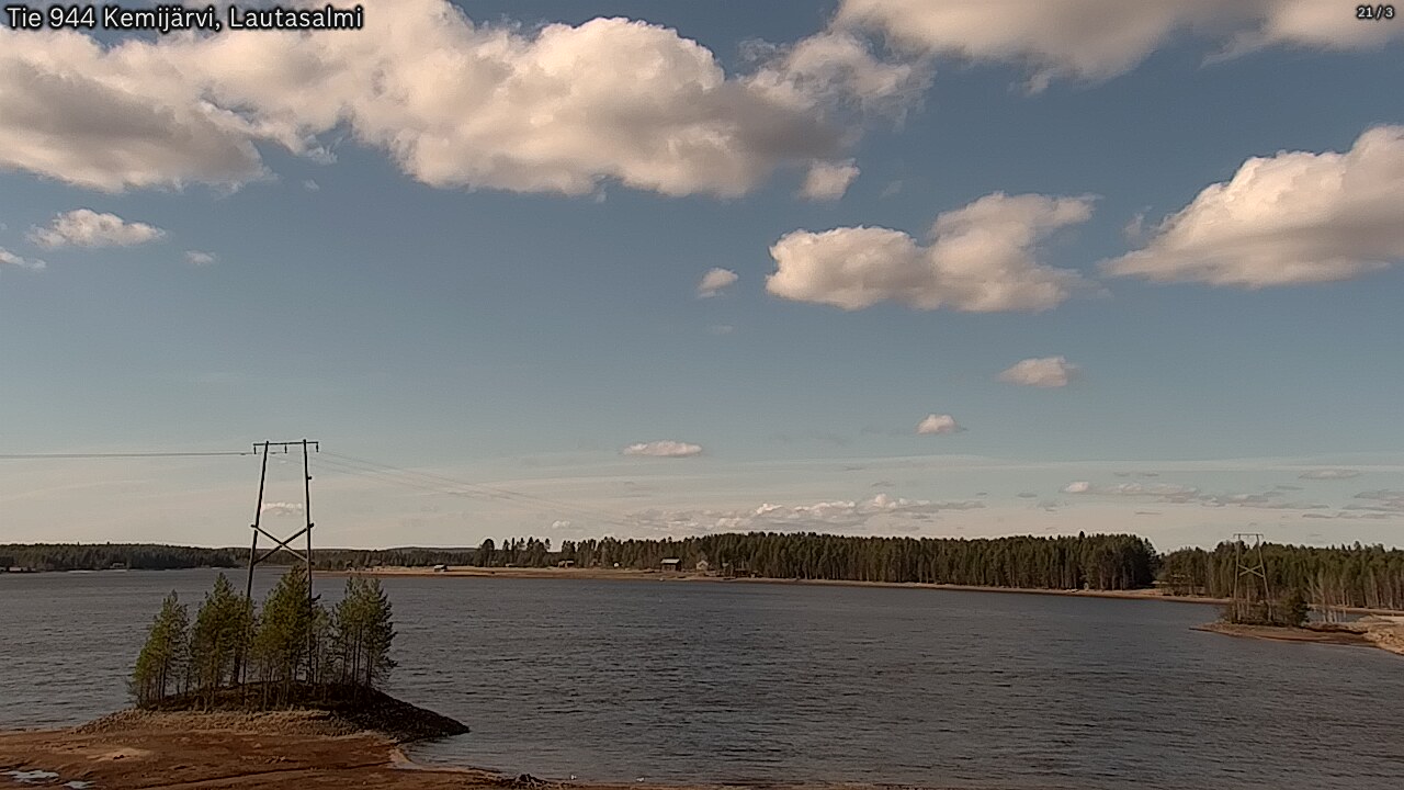 Weather Camera Image Road 944 Kemijärvi, Lautasalmi, Kemijärvi, Lappi