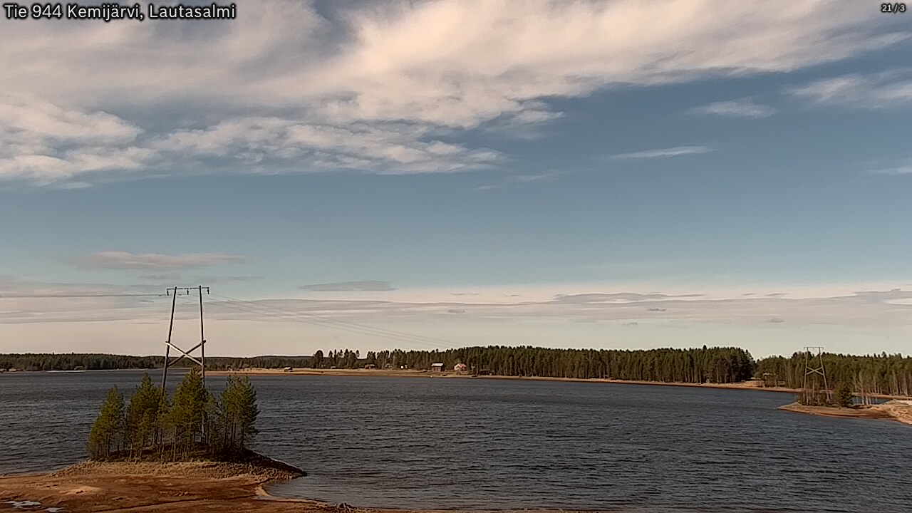 Weather Camera Image Road 944 Kemijärvi, Lautasalmi, Kemijärvi, Lappi