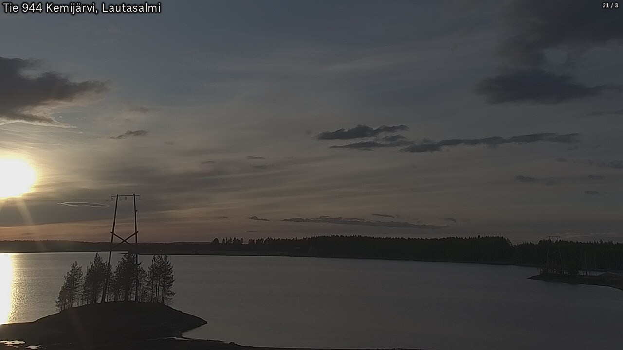 Weather Camera Image Road 944 Kemijärvi, Lautasalmi, Kemijärvi, Lappi