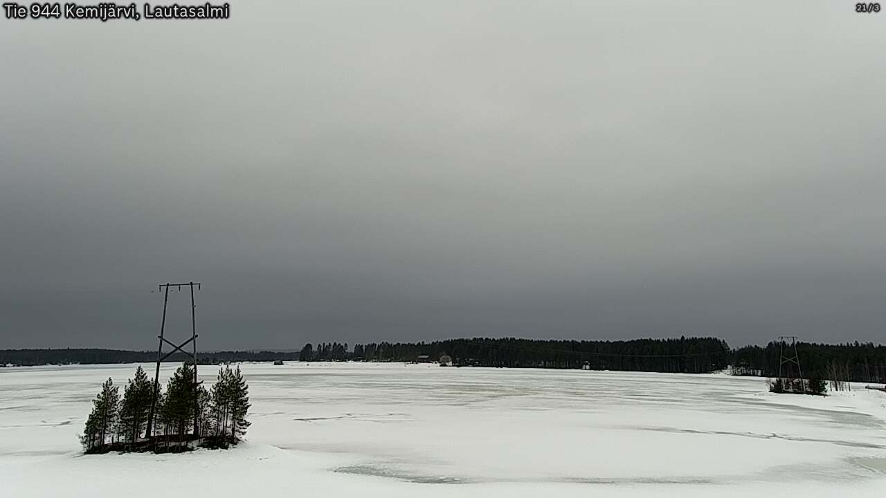 Weather Camera Image Road 944 Kemijärvi, Lautasalmi, Kemijärvi, Lappi