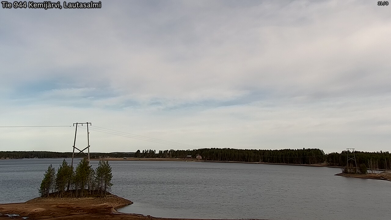 Weather Camera Image Road 944 Kemijärvi, Lautasalmi, Kemijärvi, Lappi
