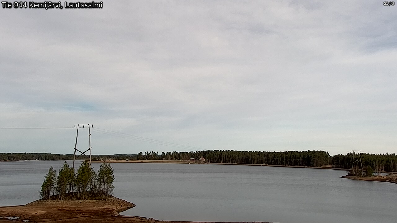 Weather Camera Image Road 944 Kemijärvi, Lautasalmi, Kemijärvi, Lappi