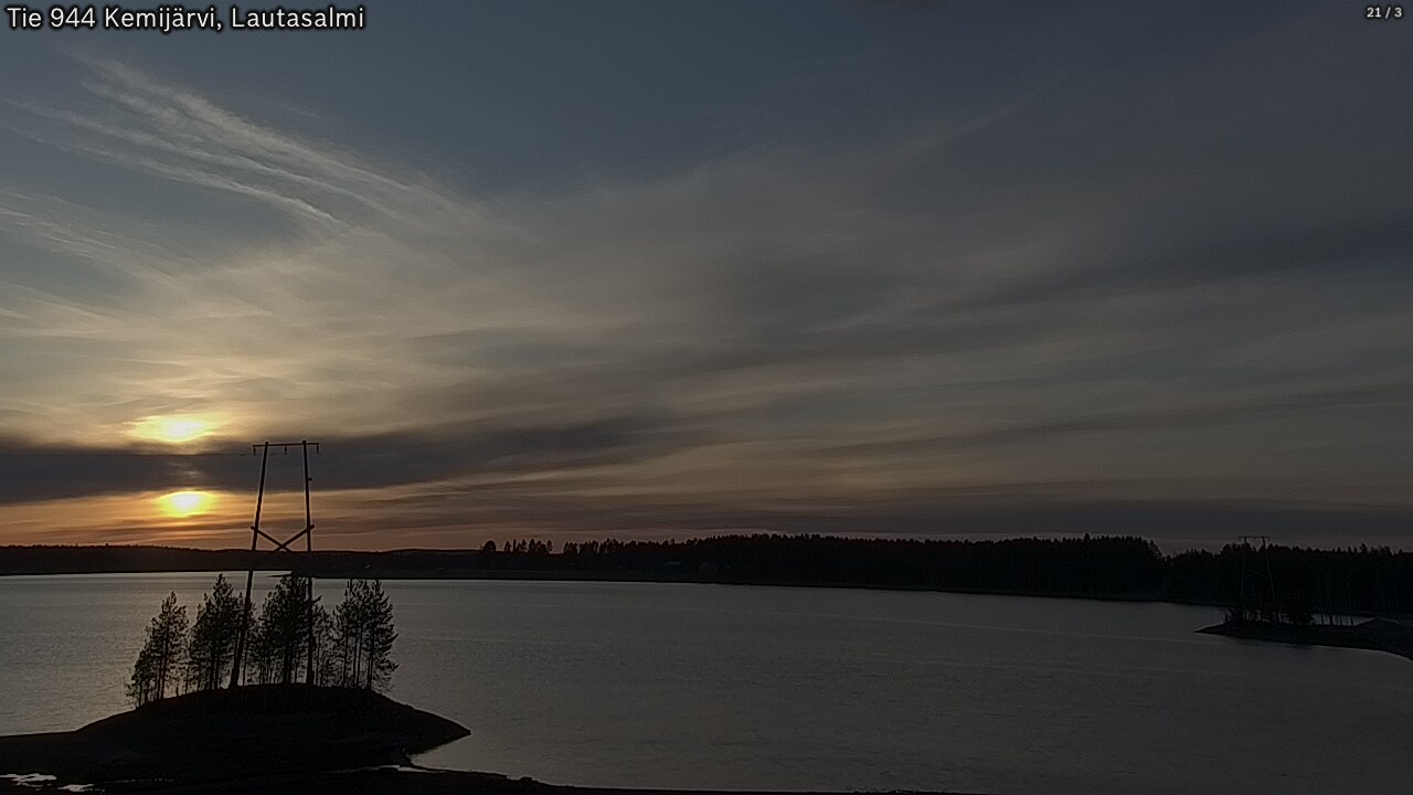 Weather Camera Image Road 944 Kemijärvi, Lautasalmi, Kemijärvi, Lappi