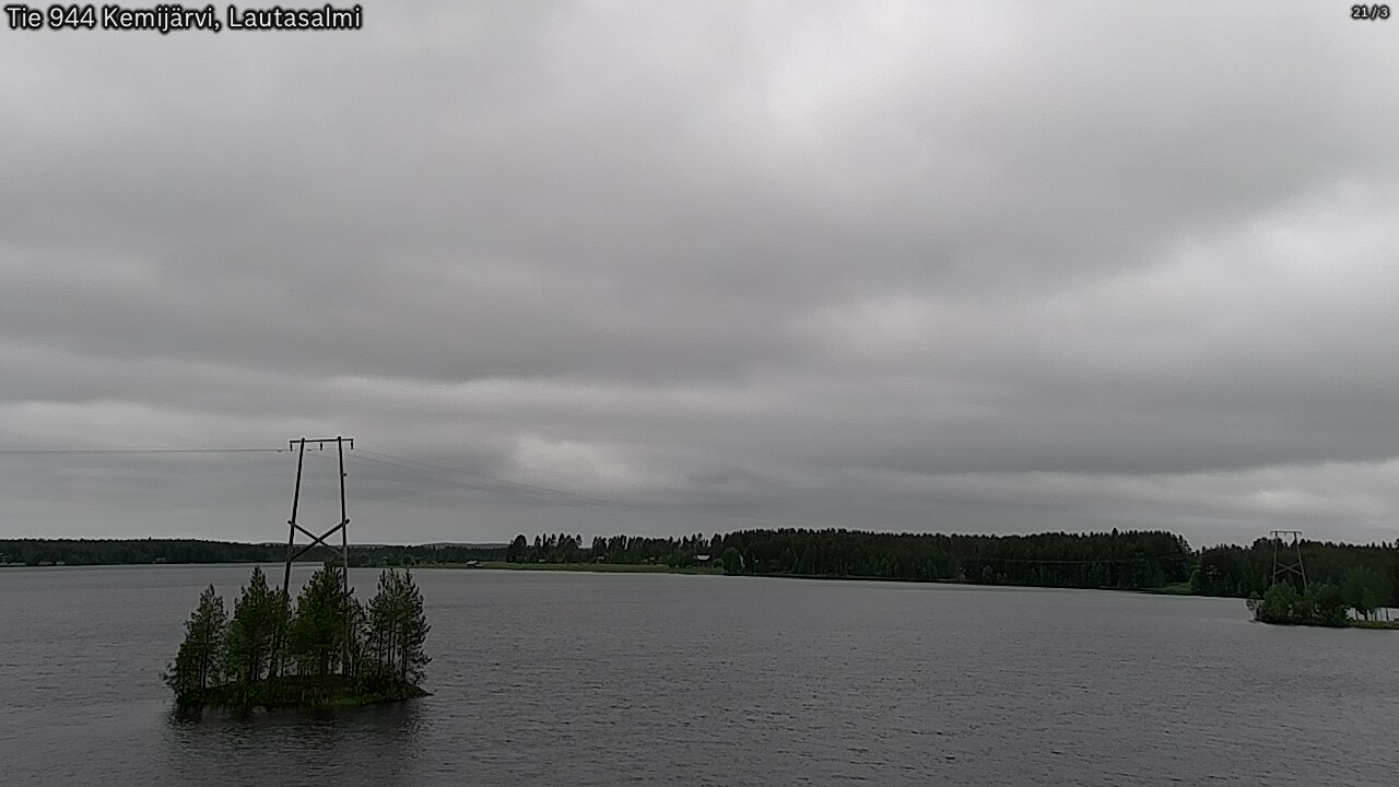 Weather Camera Image Road 944 Kemijärvi, Lautasalmi, Kemijärvi, Lappi
