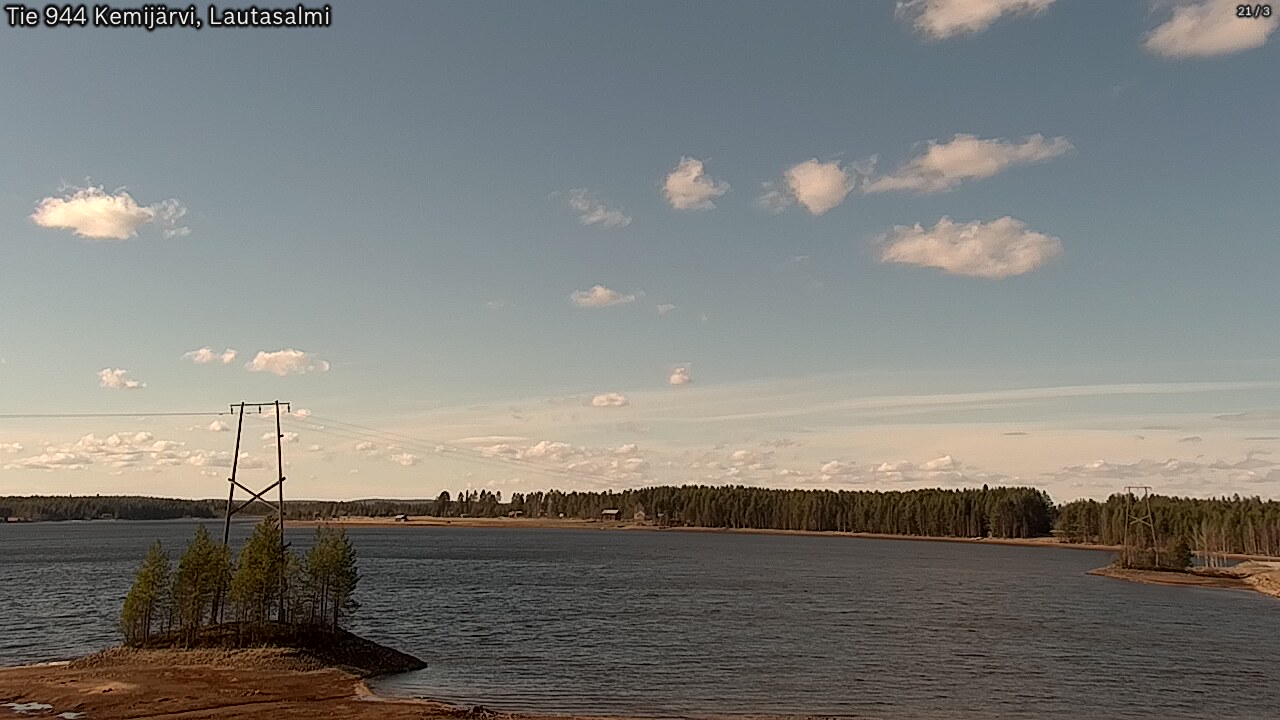 Weather Camera Image Road 944 Kemijärvi, Lautasalmi, Kemijärvi, Lappi