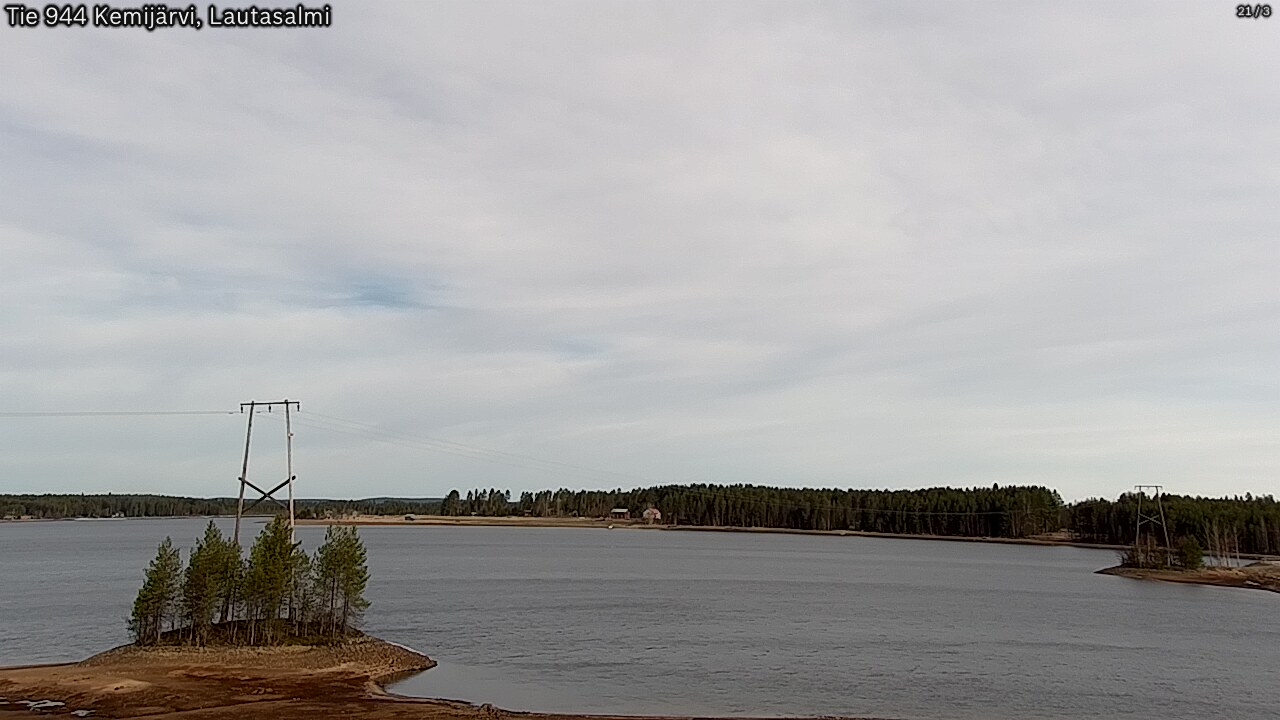Weather Camera Image Road 944 Kemijärvi, Lautasalmi, Kemijärvi, Lappi