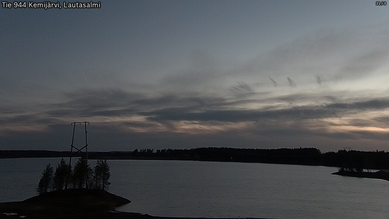 Weather Camera Image Road 944 Kemijärvi, Lautasalmi, Kemijärvi, Lappi