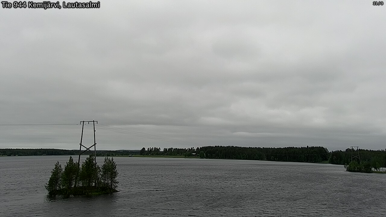 Weather Camera Image Väg 944 Kemijärvi, Lautasalmi, Kemijärvi, Lappi