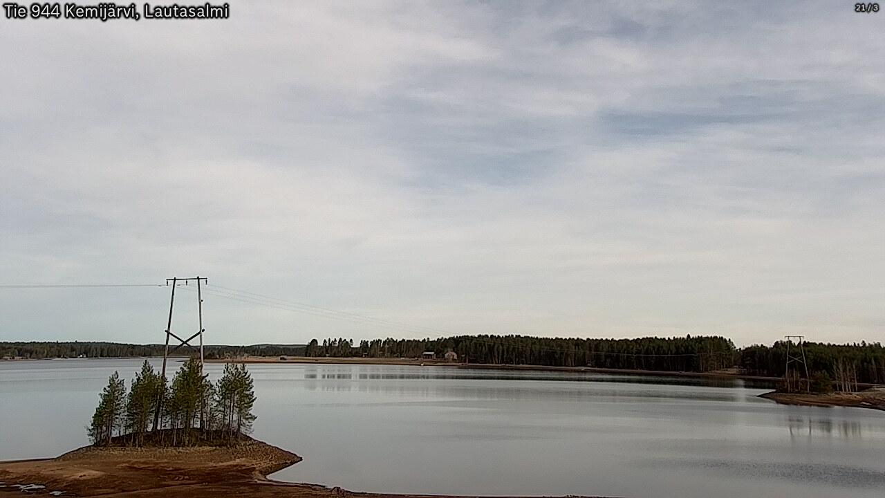 Weather Camera Image Road 944 Kemijärvi, Lautasalmi, Kemijärvi, Lappi
