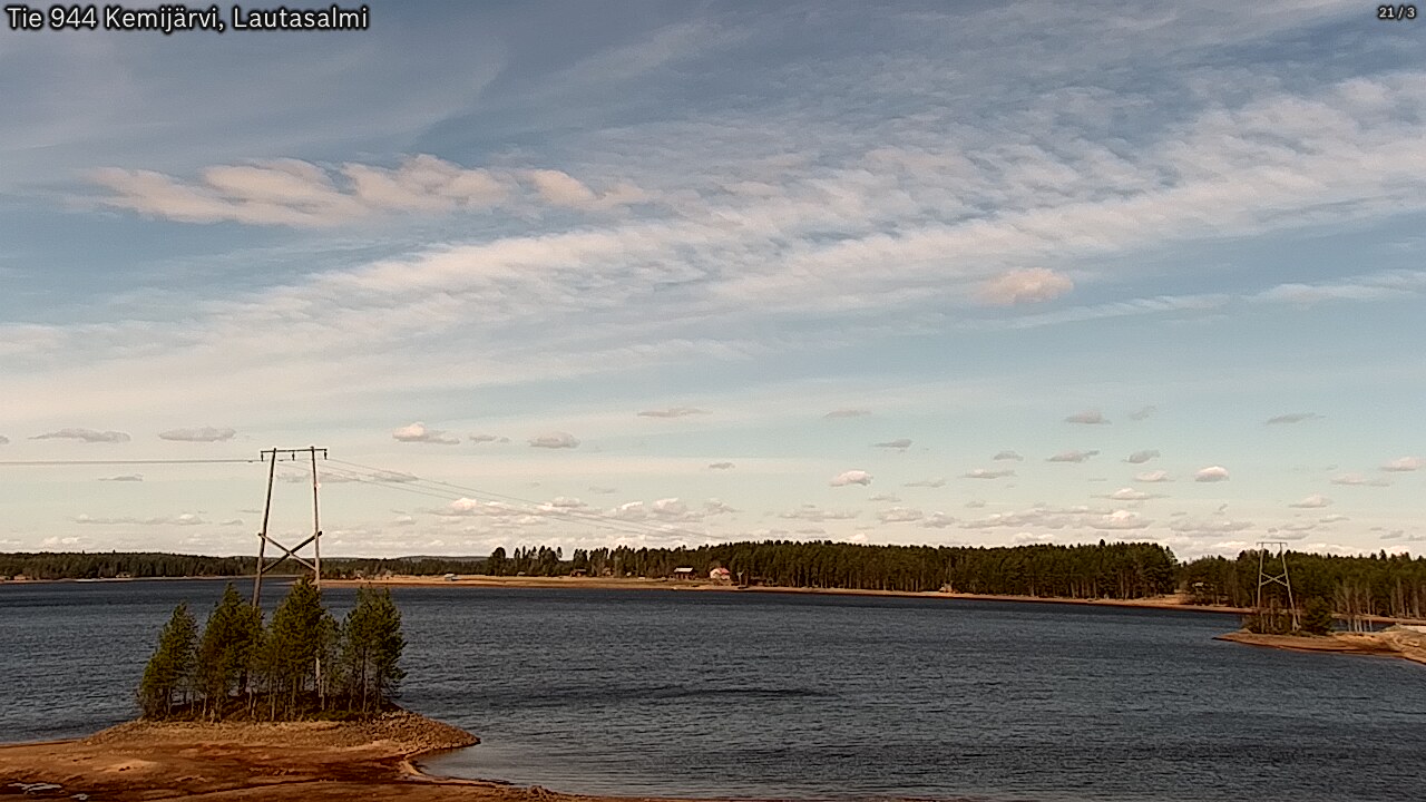Weather Camera Image Road 944 Kemijärvi, Lautasalmi, Kemijärvi, Lappi