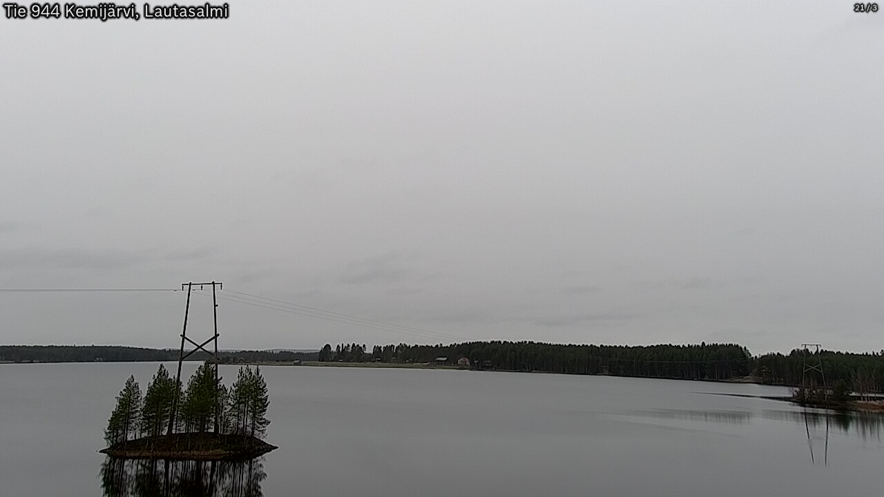 Weather Camera Image Väg 944 Kemijärvi, Lautasalmi, Kemijärvi, Lappi