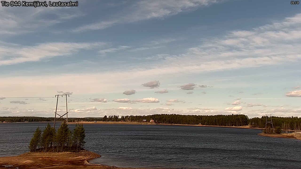 Weather Camera Image Road 944 Kemijärvi, Lautasalmi, Kemijärvi, Lappi