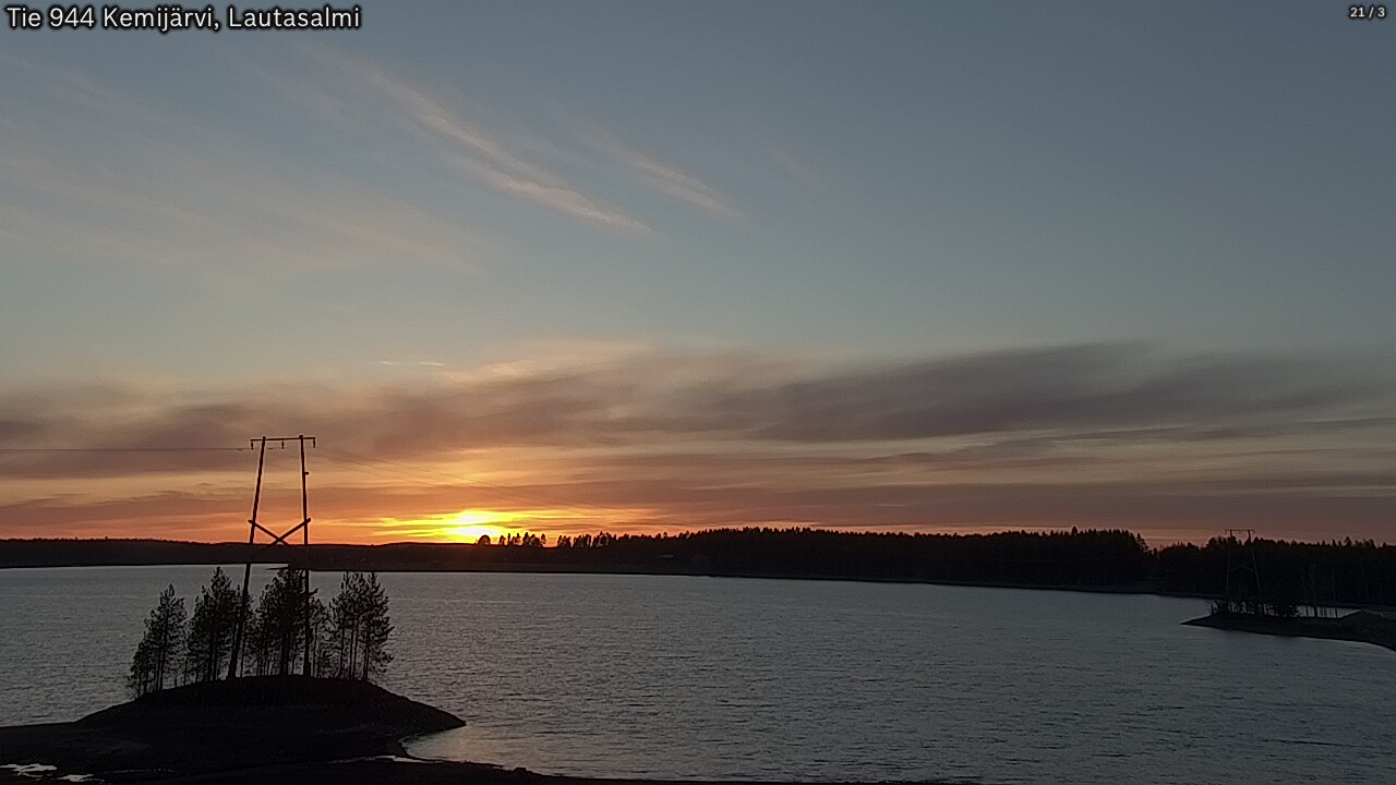Weather Camera Image Road 944 Kemijärvi, Lautasalmi, Kemijärvi, Lappi