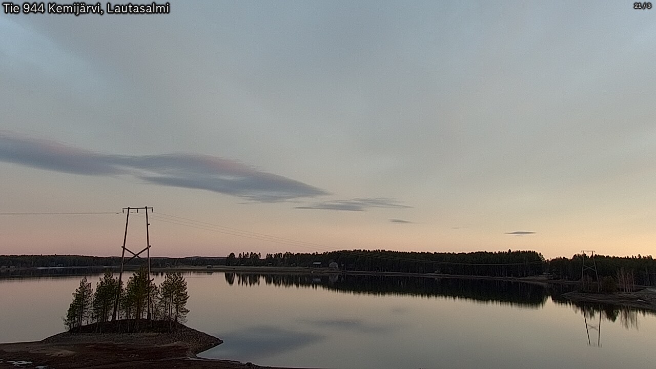 Weather Camera Image Road 944 Kemijärvi, Lautasalmi, Kemijärvi, Lappi