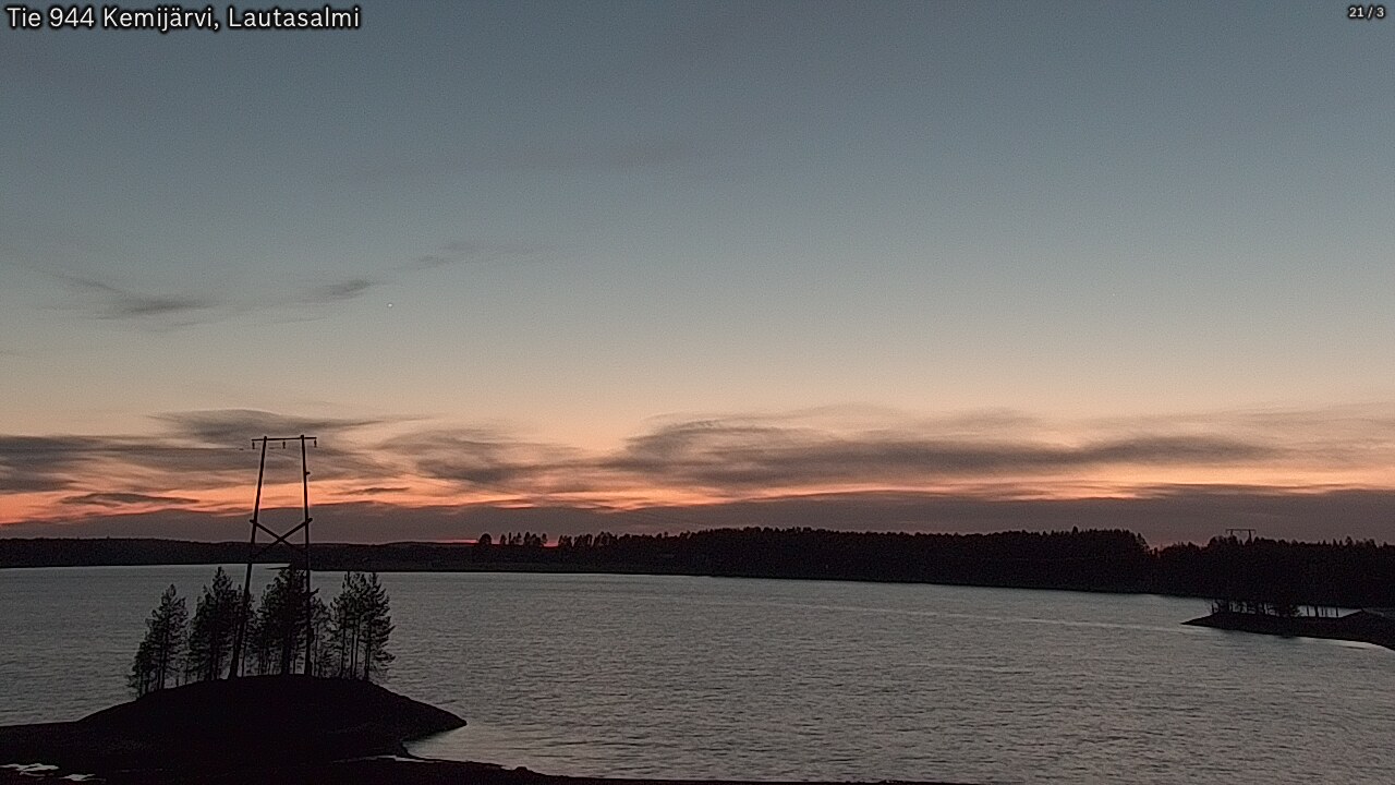 Weather Camera Image Road 944 Kemijärvi, Lautasalmi, Kemijärvi, Lappi