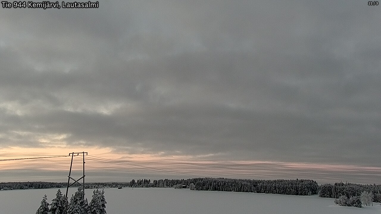 Kelikamerat Kuva Tie 944 Kemijärvi, Lautasalmi, Kemijärvi, Lappi
