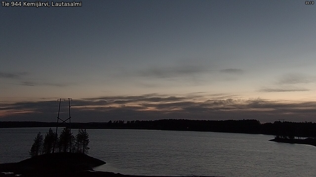 Weather Camera Image Road 944 Kemijärvi, Lautasalmi, Kemijärvi, Lappi