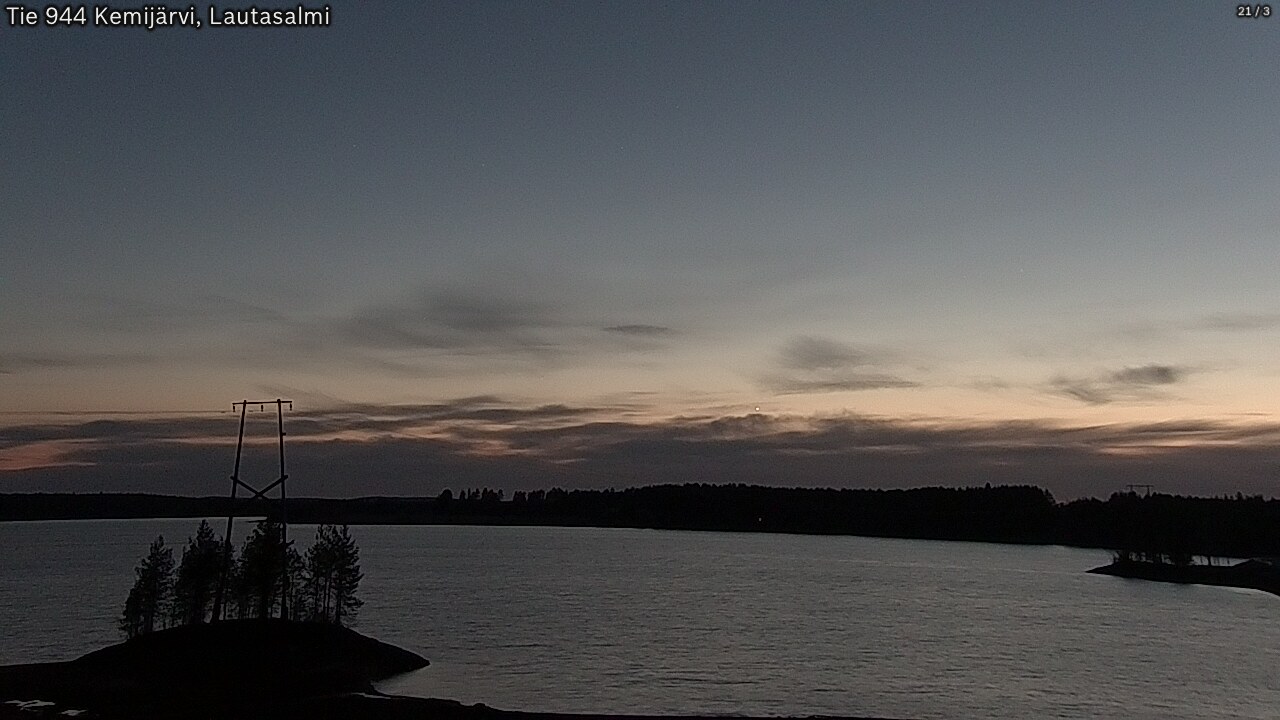 Weather Camera Image Road 944 Kemijärvi, Lautasalmi, Kemijärvi, Lappi