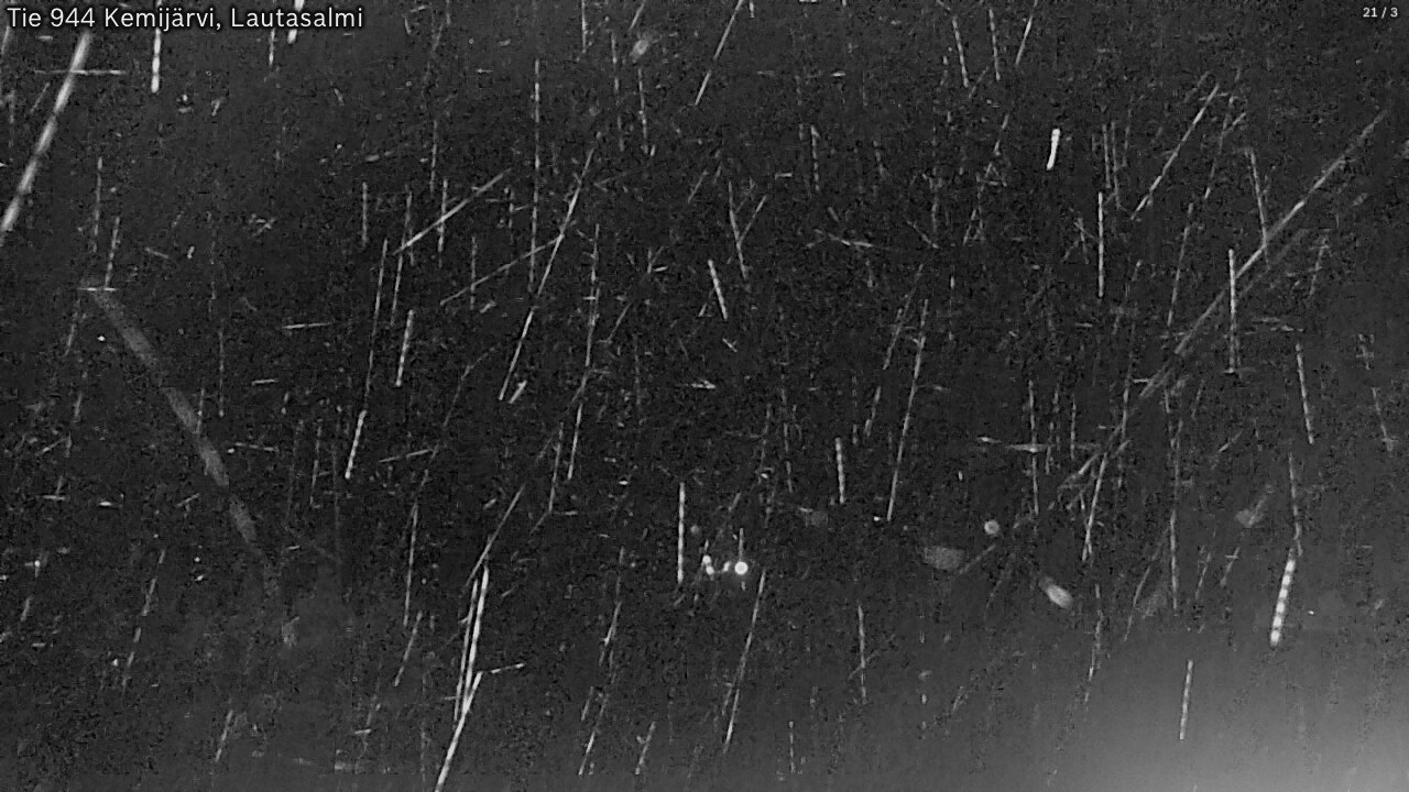 Weather Camera Image Väg 944 Kemijärvi, Lautasalmi, Kemijärvi, Lappi