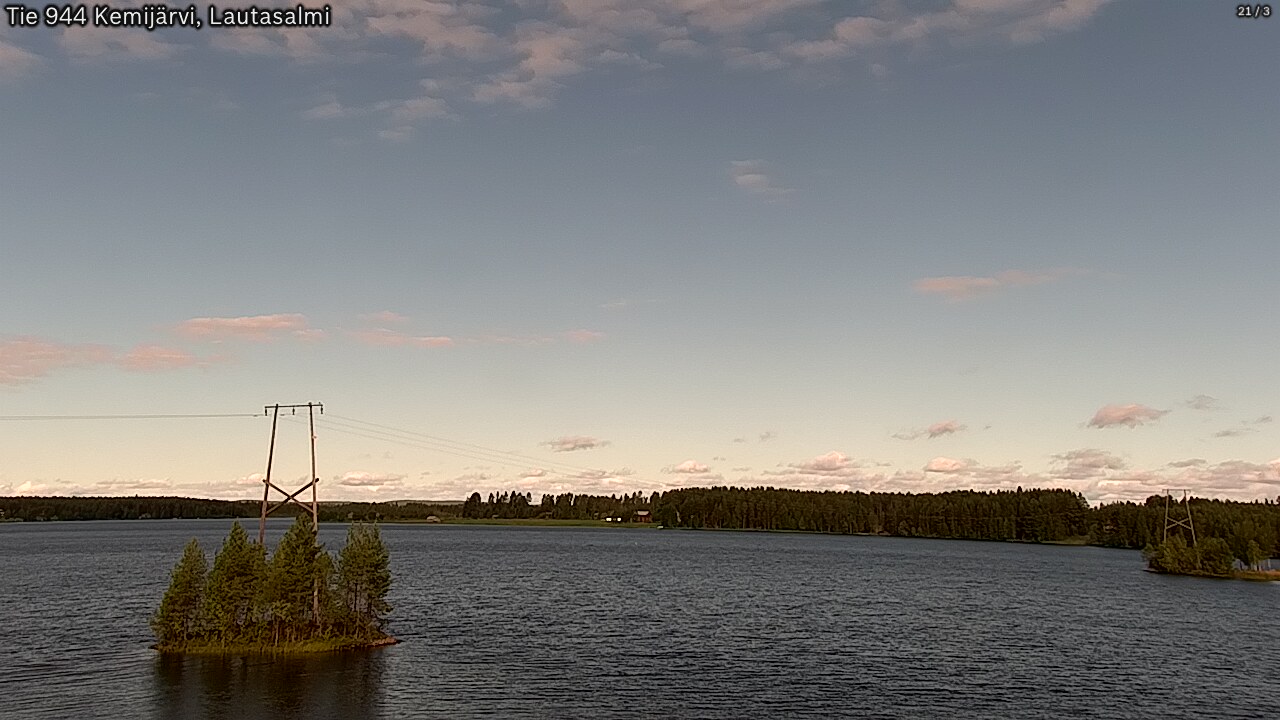 Weather Camera Image Road 944 Kemijärvi, Lautasalmi, Kemijärvi, Lappi